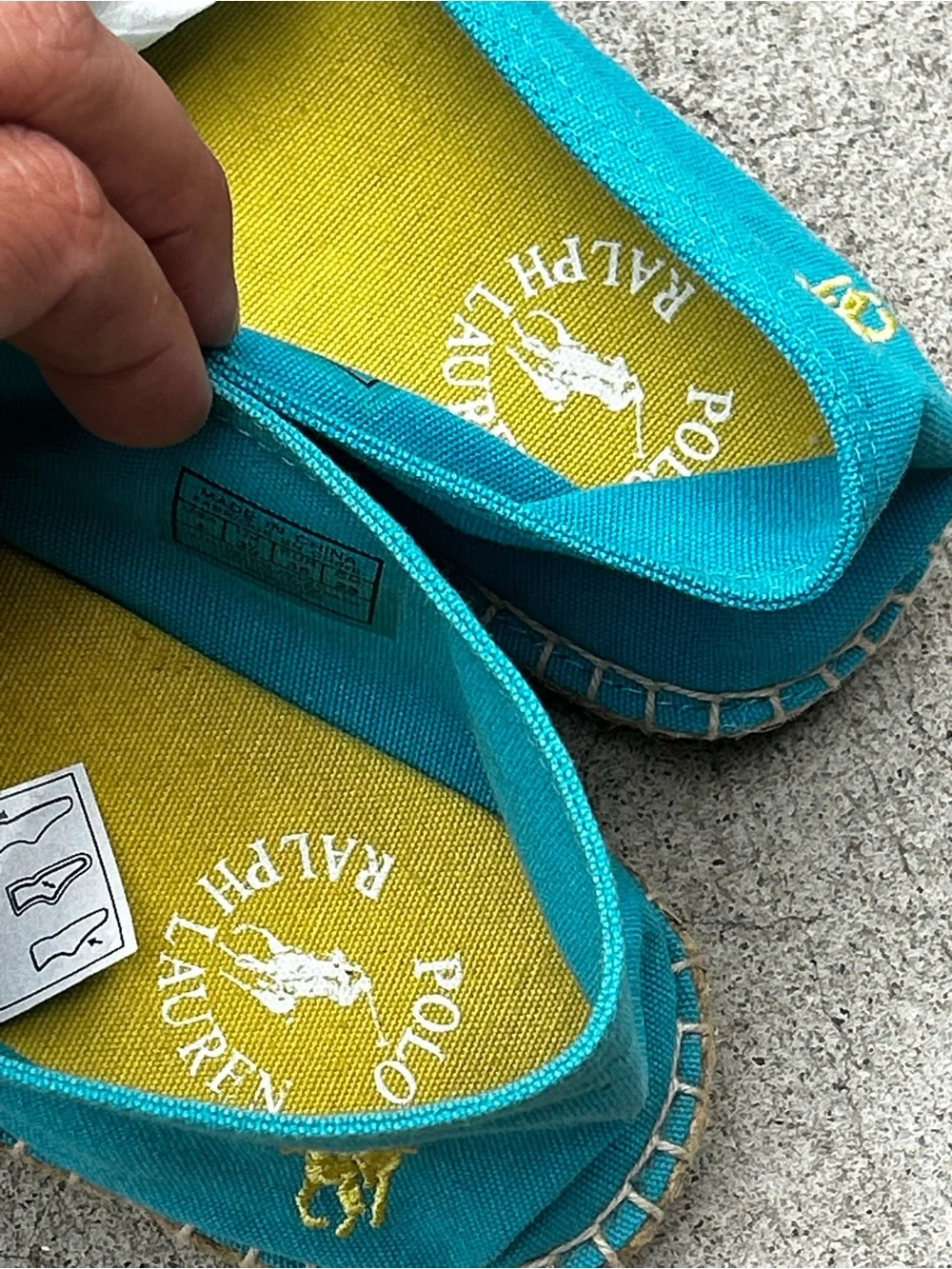 Polo by Ralph Lauren‎ Turquoise Espadrille bowman Slip-On Shoes